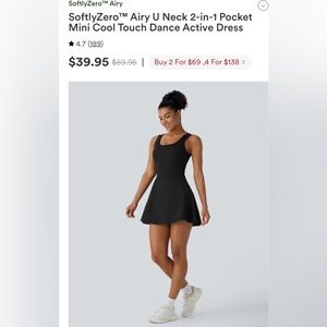 🏷️Halara Airy Black Mini Dress